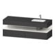 Duravit Ensemble meuble vasque encastré Qatego 160x50x60cm, Kon-WTU, blanc, gris mat-1
