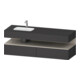 Duravit Ensemble meuble vasque encastré Qatego 160x50x60cm, Kon-WTU, Blanc, Taupe/Graphite mat-1