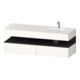 Duravit Ensemble meuble vasque encastré Qatego 160x50x60cm, Kon-WTU, gris/blanc brillant-1
