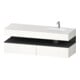 Duravit Ensemble meuble vasque encastré Qatego 160x50x60cm, Kon-WTU, gris mat/blanc brillant-1