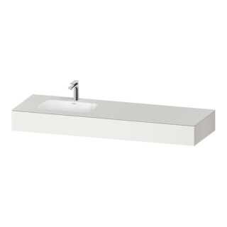Duravit Ensemble meuble vasque encastré Qatego 160x55x17cm, avec K, 1 AS, avec Ü, B l, blanc mat