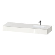 Duravit Ensemble meuble vasque encastré Qatego 160x55x17cm, avec K, 1 AS, avec Ü, B r, blanc brillant