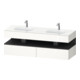 Duravit Ensemble meuble vasque encastré Qatego 160x55x60 cm, Kon-WTU, B, gris mat/blanc brillant-1