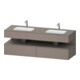 Duravit Ensemble meuble vasque encastré Qatego 160x55x60 cm, sous-meuble console, basalte mat-1