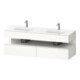 Duravit Ensemble meuble vasque encastré Qatego 160x55x60 cm, sous-vasque console, blanc brillant-1