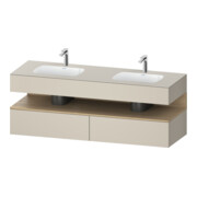 Duravit Ensemble meuble vasque encastré Qatego 160x55x60cm, Kon-WTU, B, E na/tau mat