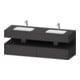 Duravit Ensemble meuble vasque encastré Qatego 160x55x60cm, Kon-WTU, B, gris m/Gr ma-1