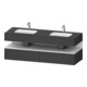 Duravit Ensemble meuble vasque encastré Qatego 160x55x60cm, sous-meuble console, blanc m/Grap ma-1