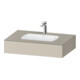 Duravit Ensemble meuble vasque encastré Qatego 80x55x17cm, T m, m Kons, 1 découpe, m ÜL-1