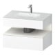 Duravit Ensemble meuble vasque encastré Qatego 80x55x60 cm, blanc mat, sous-vasque console-1