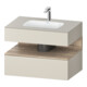 Duravit Ensemble meuble vasque encastré Qatego 80x55x60 cm, E Ma/t mat, console sous vasque-1