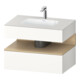 Duravit Ensemble meuble vasque encastré Qatego 80x55x60 cm, E na/blanc mat, console sous vasque-1