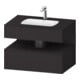 Duravit Ensemble meuble vasque encastré Qatego 80x55x60 cm, gris, Kon-WTU, niche-1