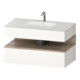 Duravit Ensemble meuble vasque encastrée Qatego 100x55x60 cm, blanc mat, sous-meuble console-1