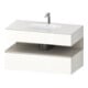 Duravit Ensemble meuble vasque encastrée Qatego 100x55x60cm, blanc/gris, Kon-WTU, niche-1