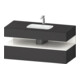 Duravit Ensemble meuble vasque encastrée Qatego 120x55x60 cm, blanc/gris m, Kon-WTU, B-1
