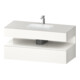 Duravit Ensemble meuble vasque encastrée Qatego 120x55x60cm, blanc brillant/blanc mat, meuble sous vasque console-1