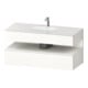 Duravit Ensemble meuble vasque encastrée Qatego 120x55x60cm, blanc mat/blanc brillant, sous-meuble console-1
