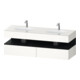 Duravit Ensemble meuble vasque encastrée Qatego 160x55x60cm, sous-meuble console, blanc mat/blanc brillant-1