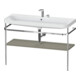 Duravit Ensemble meuble vasque Happy D.2 Plus 117,5x49cm, avec console, 2 trous, gris satin mat-1
