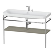 Duravit Ensemble meuble vasque Happy D.2 Plus 117,5x49cm, avec console, 2 trous, gris satin mat