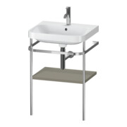 Duravit Ensemble meuble vasque Happy D.2 Plus 57,5x49 cm, 1 TLG, st-g satiné, avec console