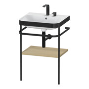 Duravit Ensemble meuble vasque Happy D.2 Plus 57,5x49cm, 2 trous, méditerranéen, avec console
