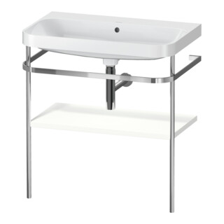 Duravit Ensemble meuble vasque Happy D.2 Plus 77,5x49 cm, sans robinet, blanc satiné, avec console