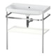 Duravit Ensemble meuble vasque Happy D.2 Plus 77,5x49 cm, sans robinet, blanc satiné, avec console-1