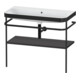 Duravit Ensemble meuble vasque Happy D.2 Plus 97,5x49 cm, sans trop-plein, graphite mat, avec console-1