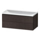 Duravit Ensemble Meubles L-Cube 100x48x48cm, o HL, E chêne foncé, 2 tiroirs-1