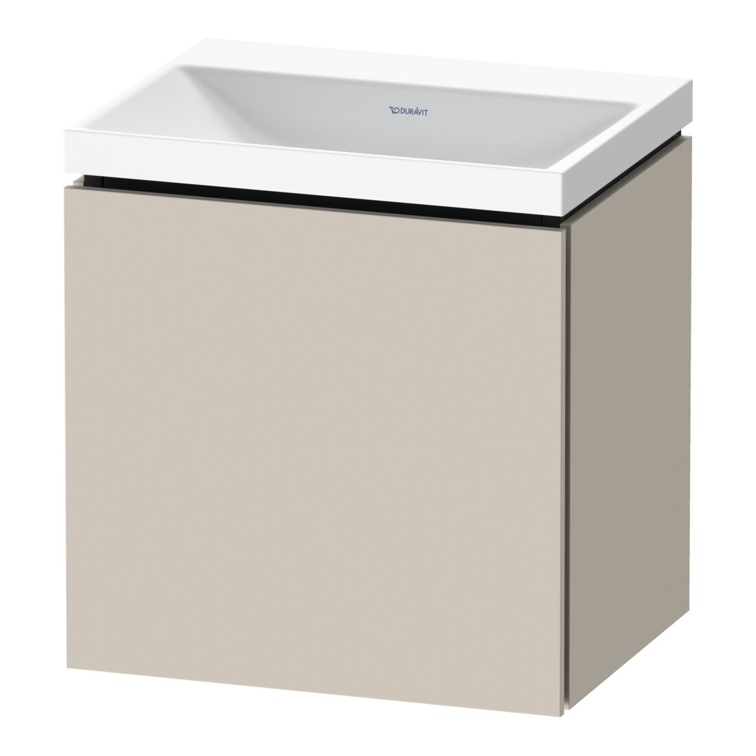 Duravit Ensemble Meubles L-Cube 45x35x48 cm, 1 porte, à droite, Taupe mat