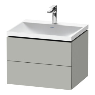 Duravit Ensemble Meubles L-Cube 60x48x48cm, m HL, gris béton, 2 tiroirs