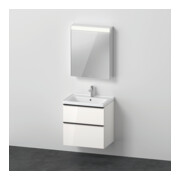 Duravit Ensemble mobilier D-Neo 650 mm, charnière gauche, blanc brillant