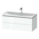Duravit Ensemble mobilier L-Cube 100x48x48 cm, avec robinet, blanc brillant, 2 tiroirs-1