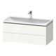 Duravit Ensemble mobilier L-Cube 100x48x48 cm, avec robinetterie, blanc brillant, 2 tiroirs-1