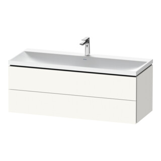 Duravit Ensemble mobilier L-Cube 120x48x48 cm, avec HL, blanc mat, 2 tiroirs