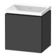 Duravit Ensemble mobilier L-Cube 45x35x48 cm, 1 porte, à droite, graph ma-1