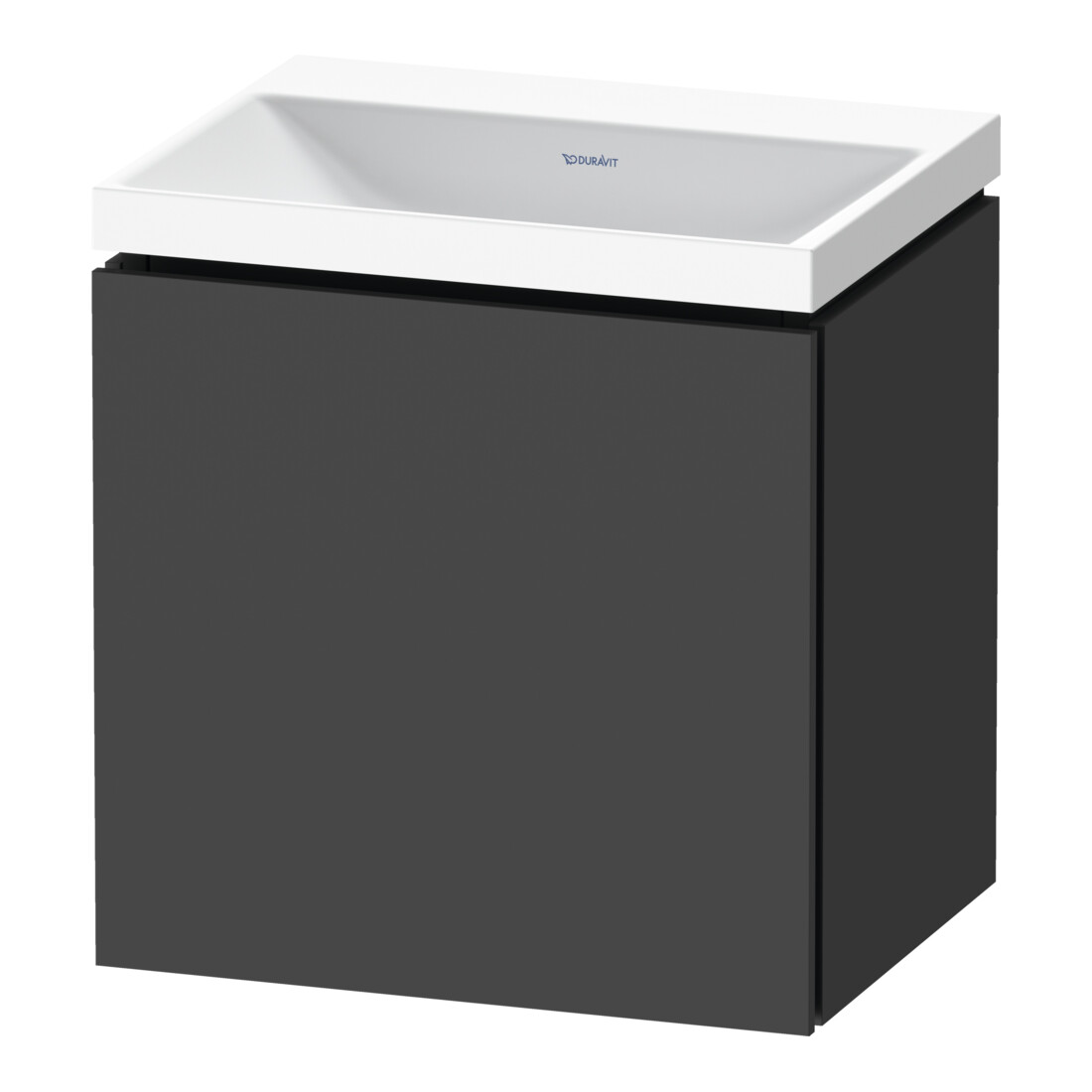 Duravit Ensemble mobilier L-Cube 45x35x48 cm, 1 porte, à droite, graph ma