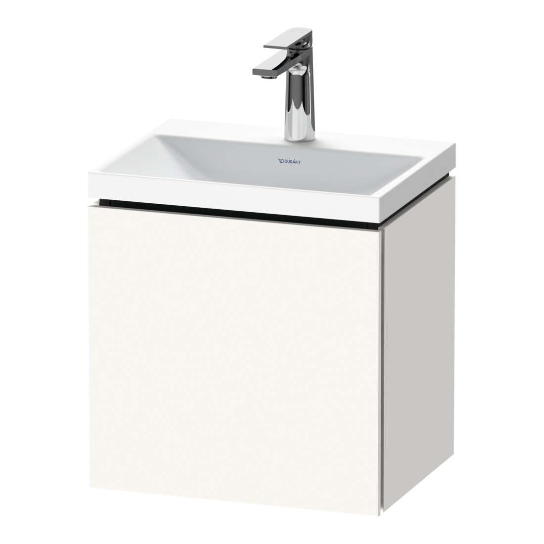 Duravit Ensemble mobilier L-Cube 45x35x48 cm, 1 porte, en L, avec HL, blanc mat