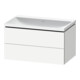 Duravit Ensemble mobilier L-Cube 80x48x48 cm, sans robinet, blanc mat, 2 tiroirs-1