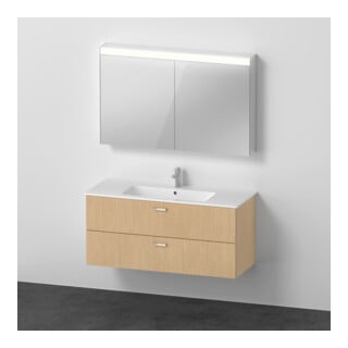 Duravit Ensemble mobilier XBase 123 cm, chêne naturel