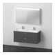 Duravit Ensemble mobilier XBase 40x28,8cm, WT 2HL, WTU 2 SBK, vis aggloméré, gris m-1