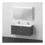 Duravit Ensemble mobilier XBase 40x28,8cm, WT 2HL, WTU 2 SBK, vis aggloméré, gris m