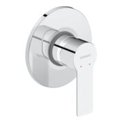 Duravit Ensemble prêt à poser Mitigeur douche encastré D-Code céramique, rond, 27 l, chrome-2