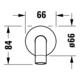 Duravit Entrée de baignoire No. 1 Sortie 198mm, DN 15, ros. rond, noir mat-2