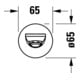 Duravit Entrée de baignoire Wave Saillie 202 mm, chrome