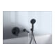 Duravit Entrée de baignoire Wave, saillie 202 mm, noir mat