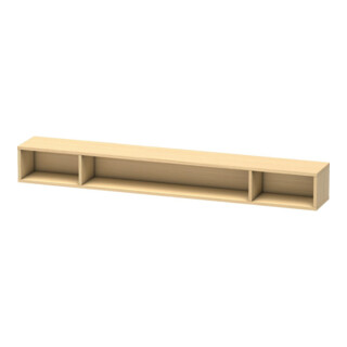 Duravit Étagère L-Cube 100x14 cm, chêne moyen, 3 compartiments, horizontale