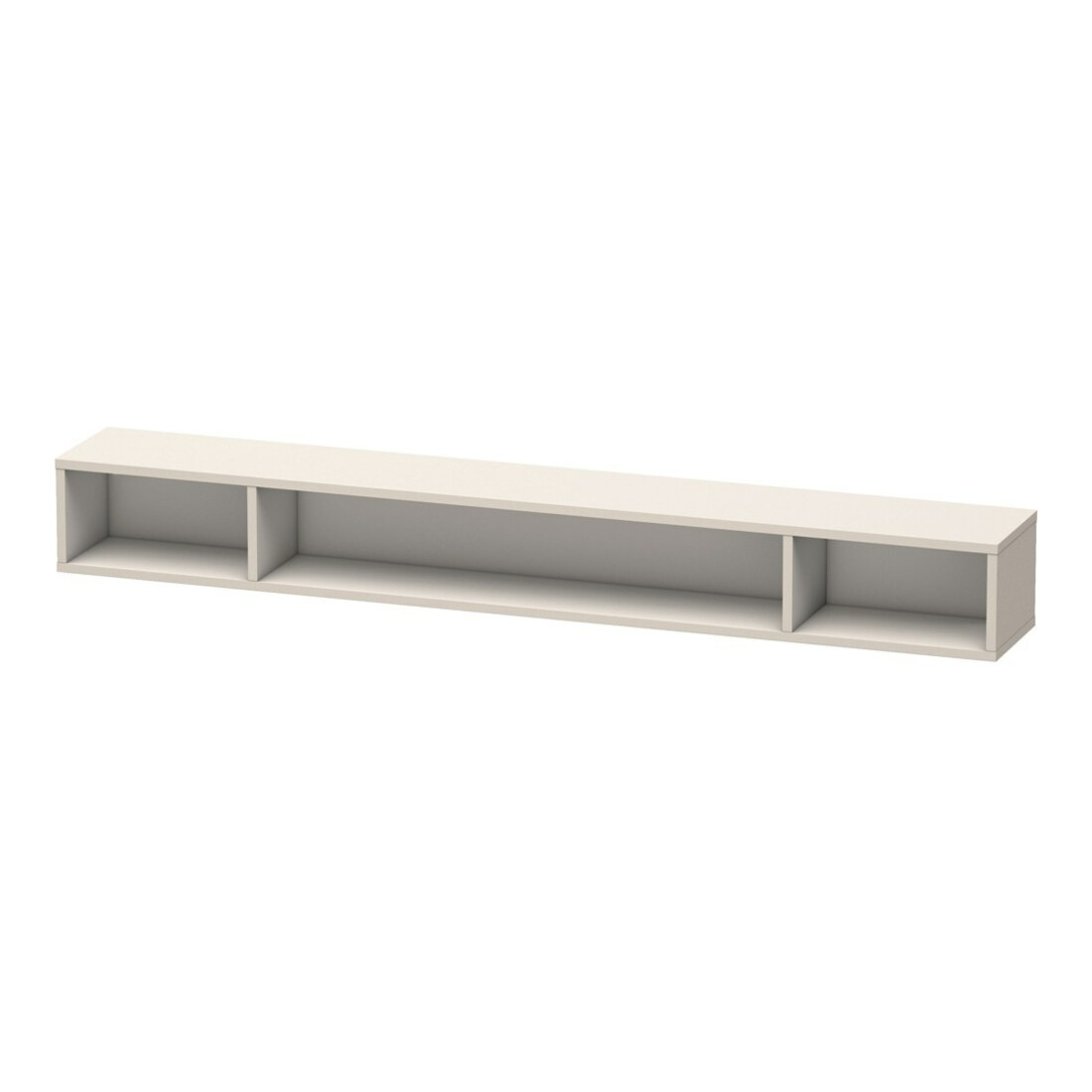 Duravit Étagère L-Cube 100x14 cm, taupe mat, 3 compartiments, horizontale